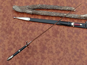 The Lord of The Rings Sword Strider | Authentic Stainless Steel Sword | Hand Forged Steel Sword with Leather Handle | Wall Mounting Plaque & Scabbard Included | LOTR Collectors Piece