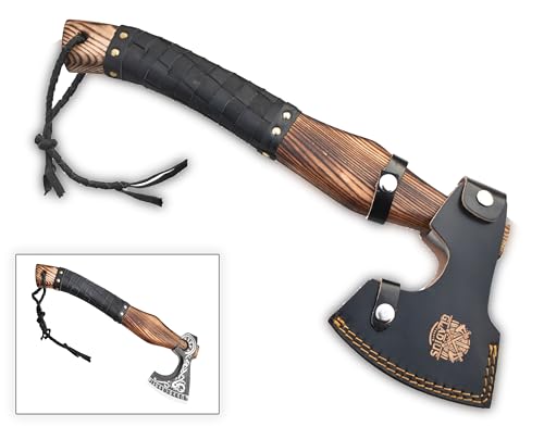 Exquisite Handmade Viking Axe - Ideal for Collectors & Enthusiasts | Authentic, Artisan-Crafted | Medieval Styled Axe with Durable and Robust High Carbon Steel (GC-AX11)