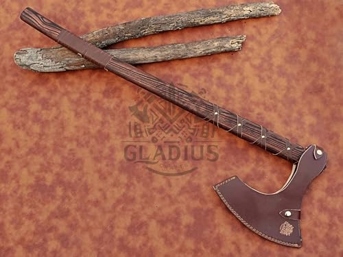 Exquisite Handmade Viking Axe - Ideal for Collectors & Enthusiasts | Authentic, Artisan-Crafted | Medieval Styled Axe with Durable and Robust High Carbon Steel (GC-AX09)