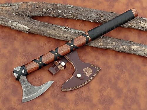 Exquisite Handmade Viking Axe - Ideal for Collectors & Enthusiasts | Authentic, Artisan-Crafted | Medieval Styled Axe with Durable and Robust High Carbon Steel (GC-AX10)