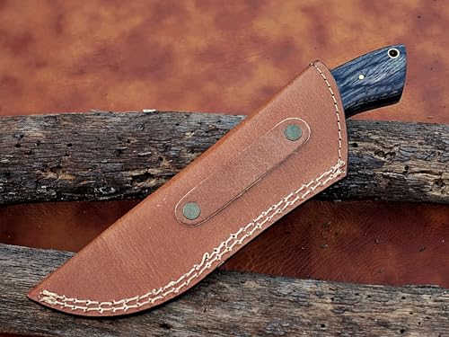 Viking Heritage Skinner Knife – Expertly Crafted with Damascus steel for Precision Hunting and Field Dressing: Embrace the Timeless Elegance of Craftsmanship with this Razor-Sharp
