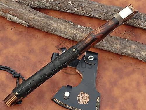 Exquisite Handmade Viking Axe - Ideal for Collectors & Enthusiasts | Authentic, Artisan-Crafted | Medieval Styled Axe with Durable and Robust High Carbon Steel (GC-AX05)