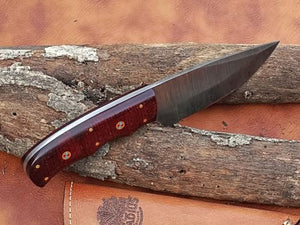 Viking Heritage Skinner Knife – Expertly Crafted with Damascus steel for Precision Hunting and Field Dressing: Embrace the Timeless Elegance of Craftsmanship with this Razor-Sharp