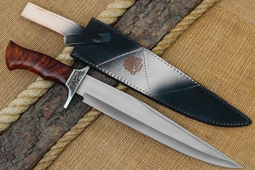 19-Inch Premium J2 Steel Hunting Knife - 13 Inch Fixed Blade with 6 Inch Handle for Hunting, Bushcraft and Self-Defense