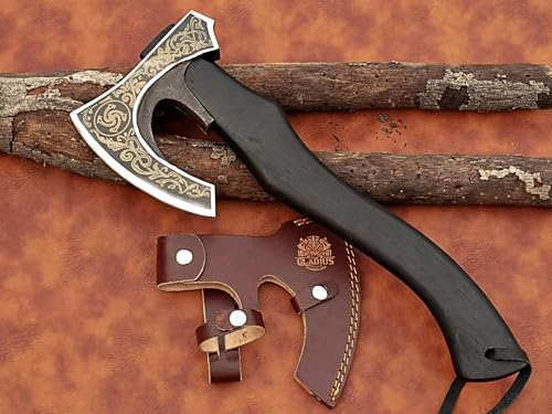Exquisite Handmade Viking Axe - Ideal for Collectors & Enthusiasts | Authentic, Artisan-Crafted | Medieval Styled Axe with Durable and Robust High Carbon Steel (GC-AX16)