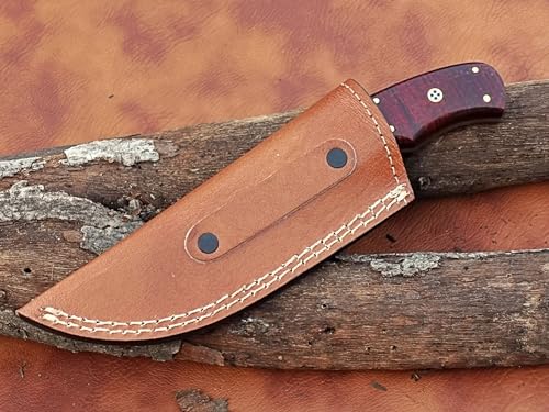 Viking Heritage Skinner Knife – Expertly Crafted with Damascus steel for Precision Hunting and Field Dressing: Embrace the Timeless Elegance of Craftsmanship with this Razor-Sharp