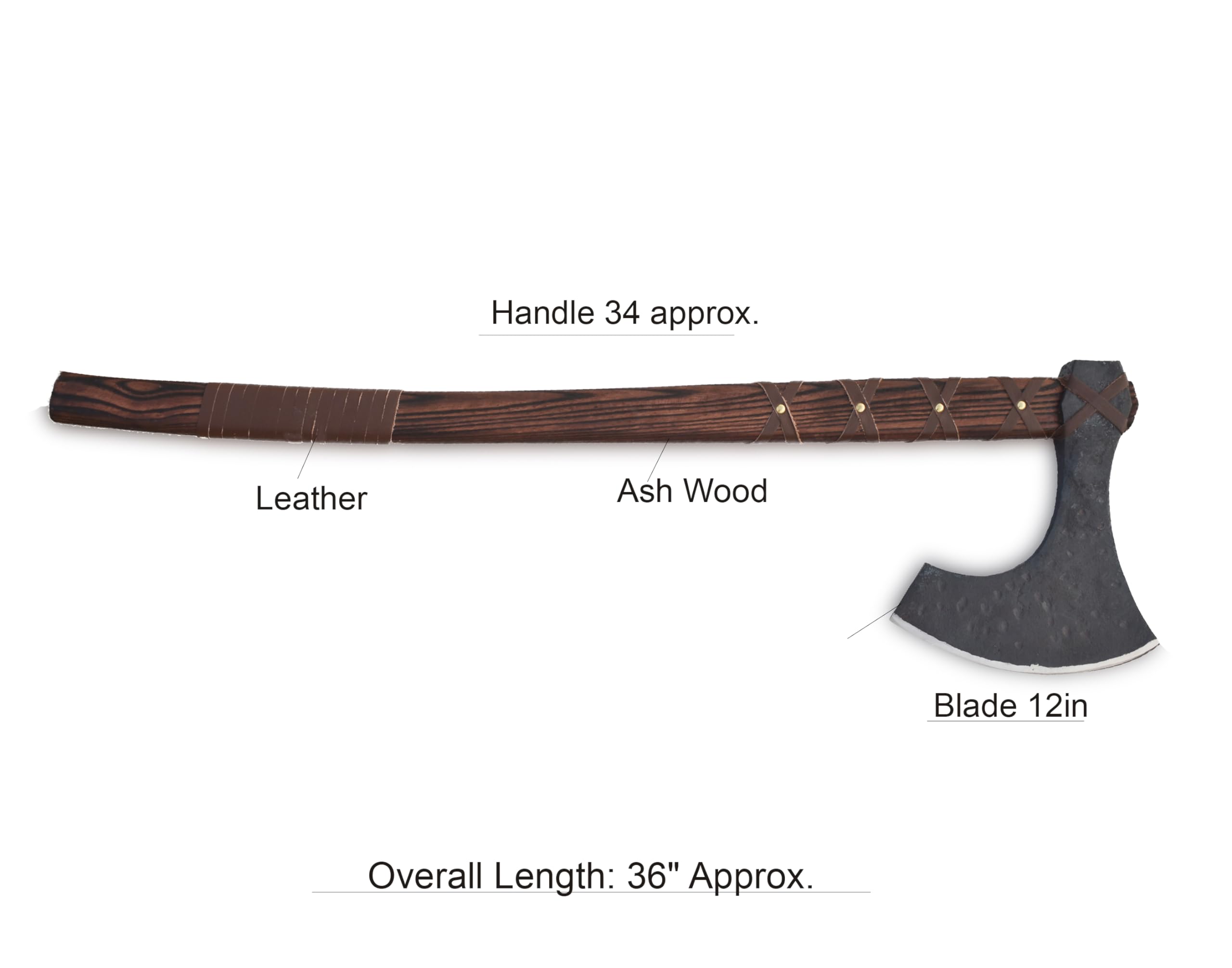 Exquisite Handmade Viking Axe - Ideal for Collectors & Enthusiasts | Authentic, Artisan-Crafted | Medieval Styled Axe with Durable and Robust High Carbon Steel (GC-AX09)