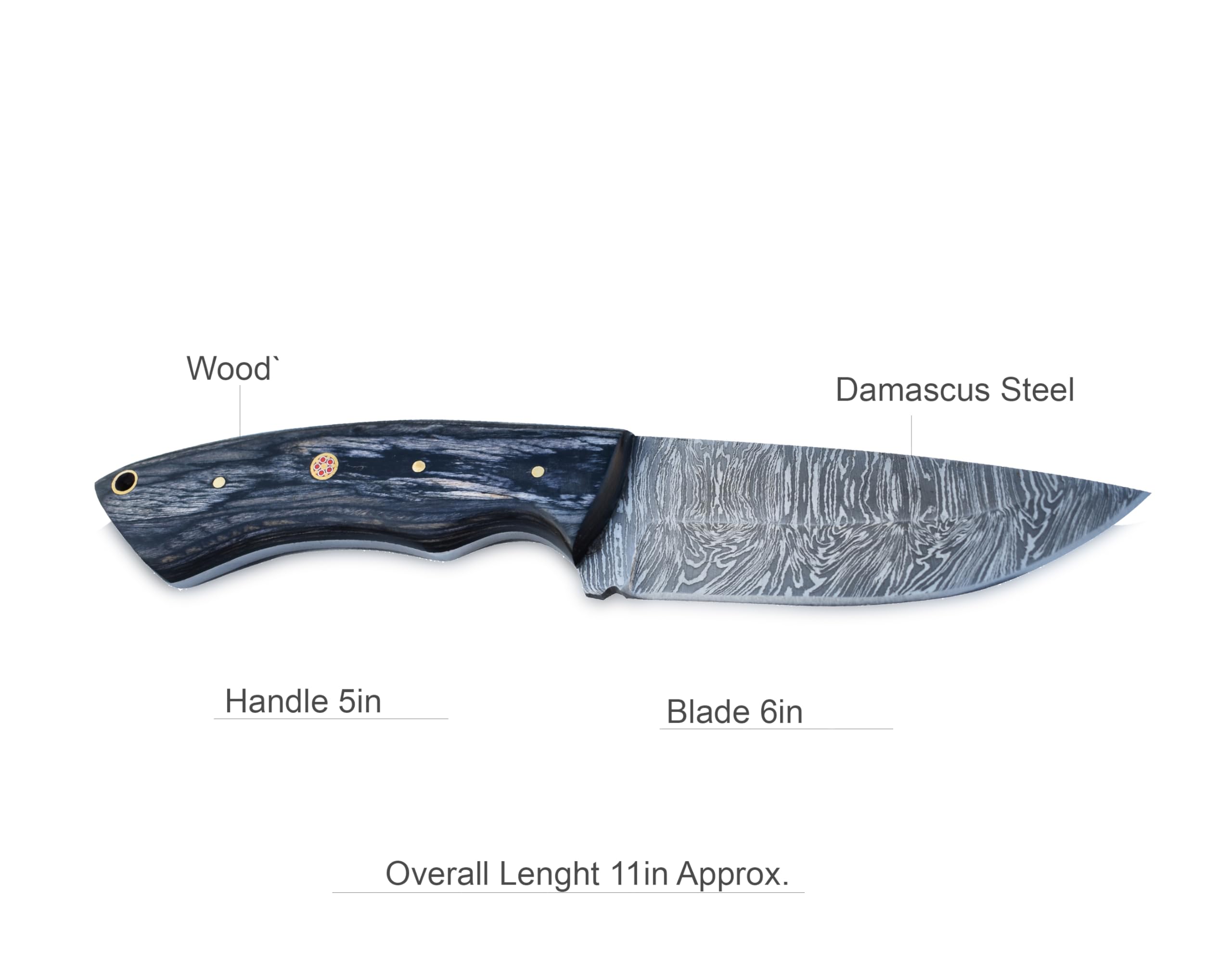 Viking Heritage Skinner Knife – Expertly Crafted with Damascus steel for Precision Hunting and Field Dressing: Embrace the Timeless Elegance of Craftsmanship with this Razor-Sharp