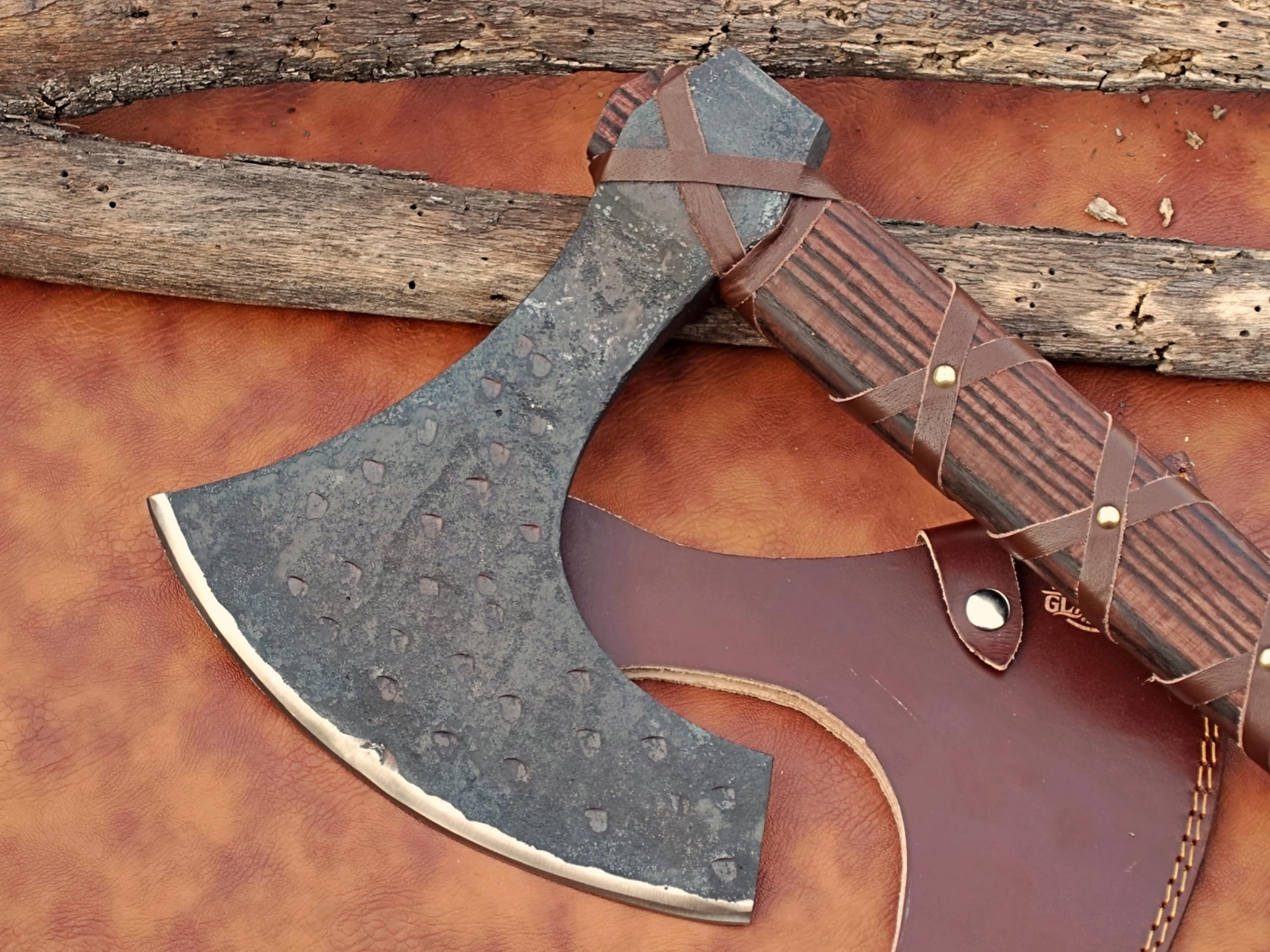 Exquisite Handmade Viking Axe - Ideal for Collectors & Enthusiasts | Authentic, Artisan-Crafted | Medieval Styled Axe with Durable and Robust High Carbon Steel (GC-AX09)
